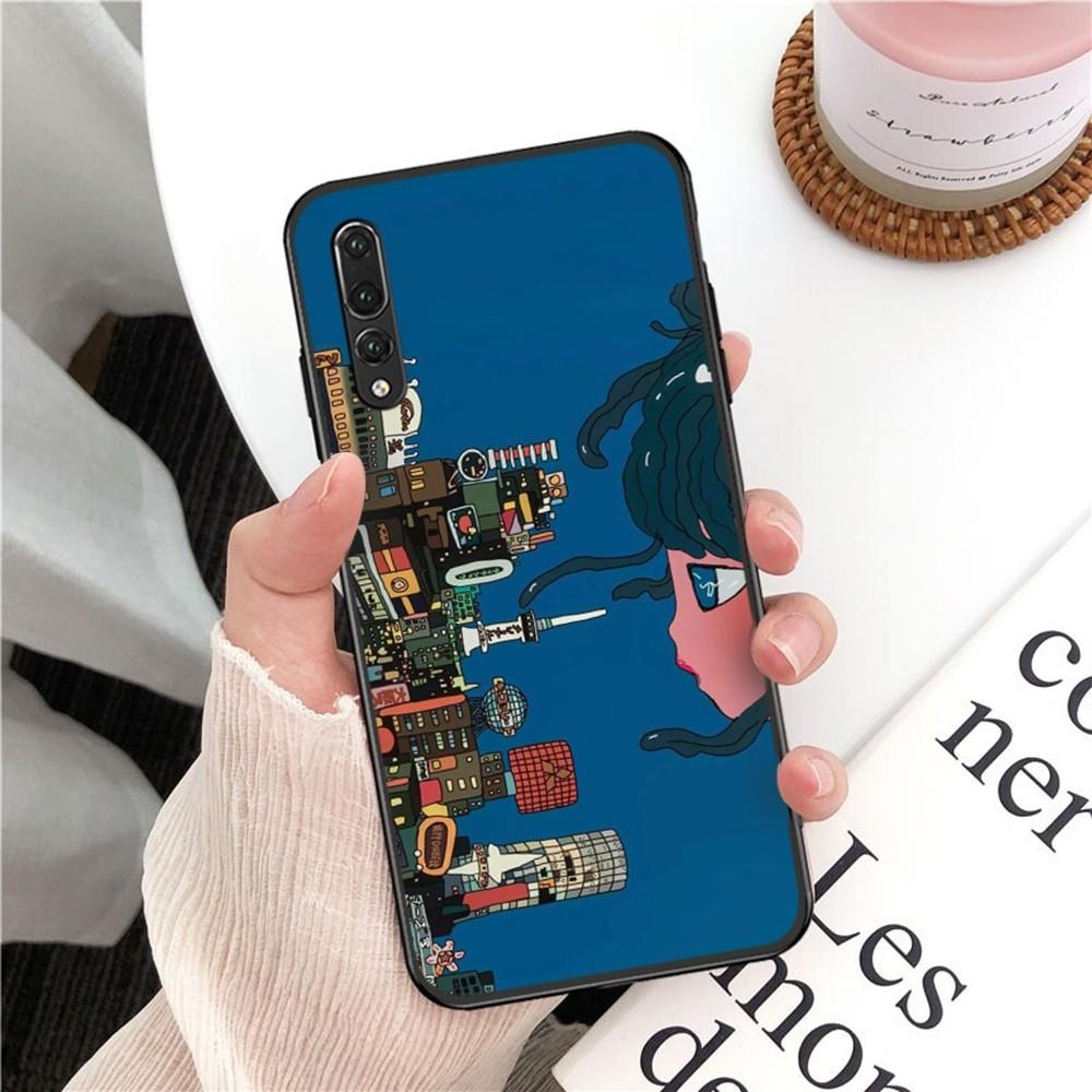 Aya Takano Phone Case For Huawei P 8 9 10 20 30 40 50 Pro Lite Psmart Honor 10 Lite 70 Mate 20lite