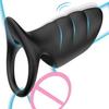 Inel Cock Inel Vibrator Electric Masaj Penis Masculin Masturbator Vibrație 10 Frecvențe Încărcare Magnetică USB Jucărie Sexuală pentru Adulți