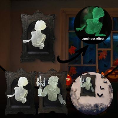 Leuchtende Spiegelaufkleber, Skulptur Kunst Leinwand Modernes Familien Schlafzimmer Dekor