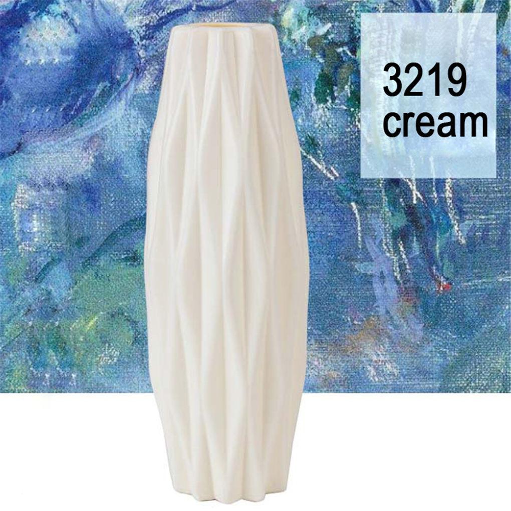 Plastic Flower Vase Home Office Hotel Flower Artificial Plant Dry Floral