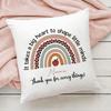 Personalised Pillow Case Custom Name Cushion Cover Teacher Life Decortion Pillowcase Theacher's Day Thanks Gifts for Teachers