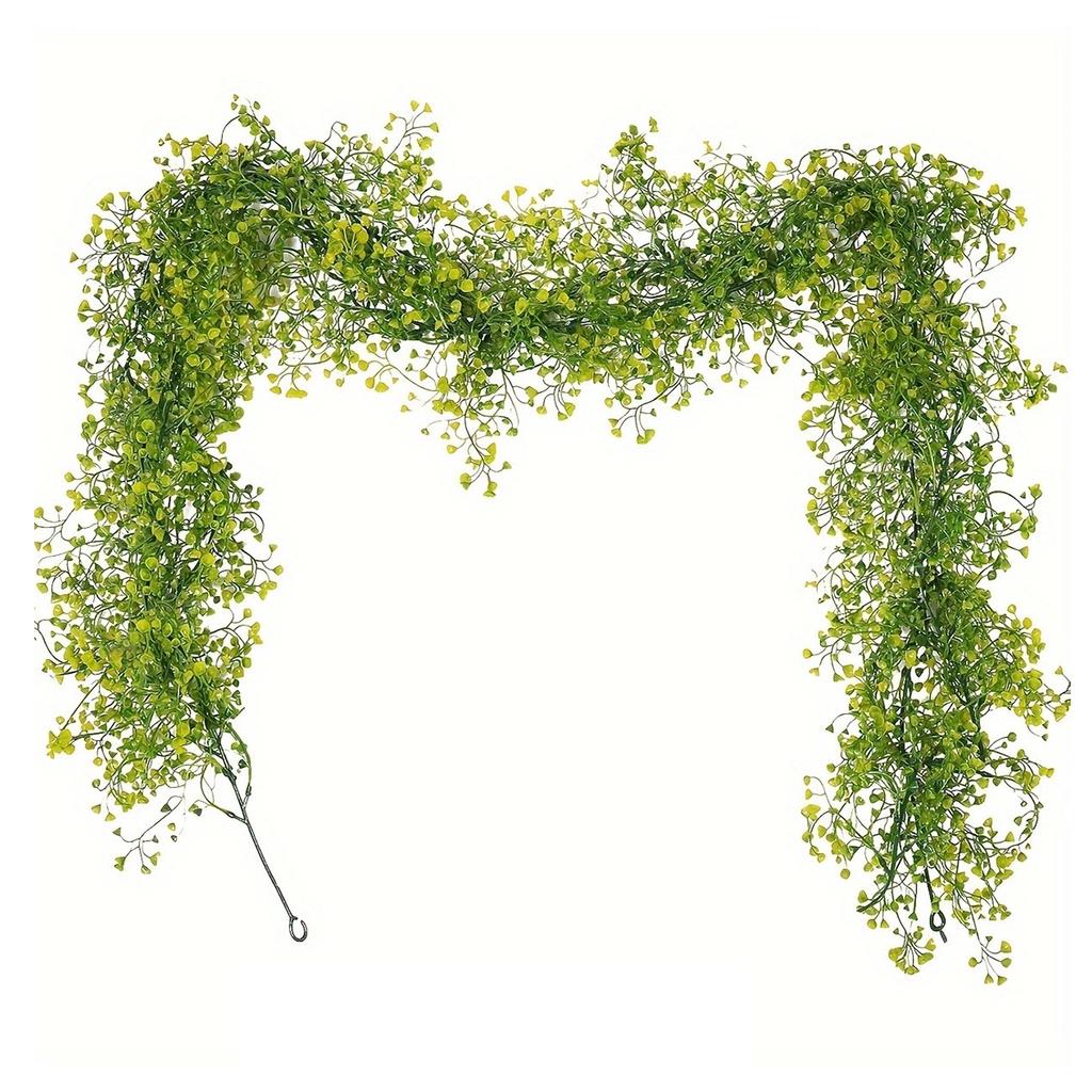 Halloween Artificial Branch Garland 2PCS 1.7Meters Realistic Black Fake Flower Vines Decor for Home Wall Party & Table Decor