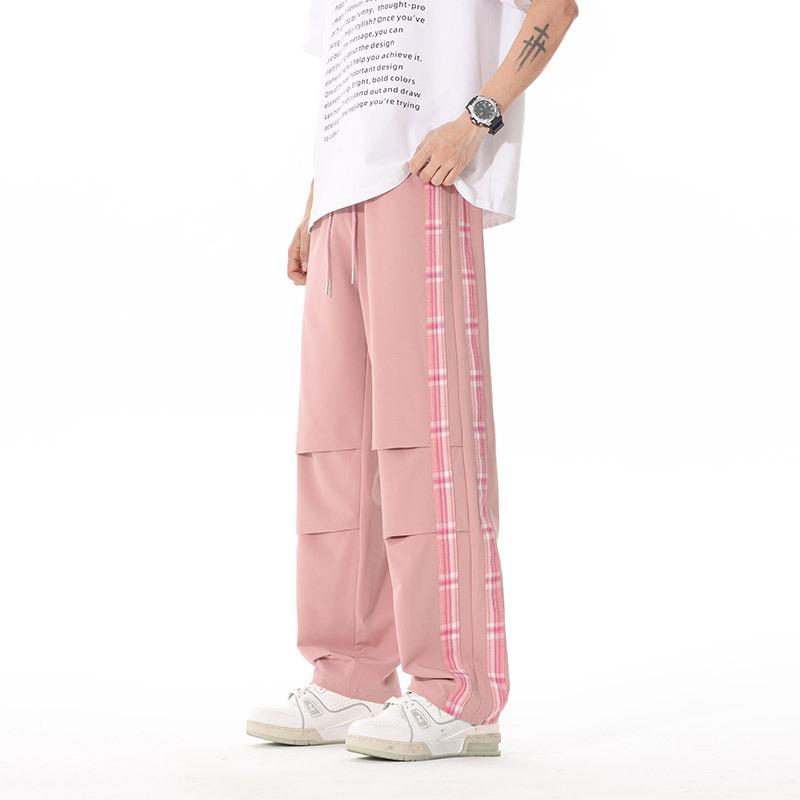 Pants Men's Spring and Summer New Casual Pants Men's Loose and Versatile Sweatpants Drape Wide-leg Pants Straight Trousers