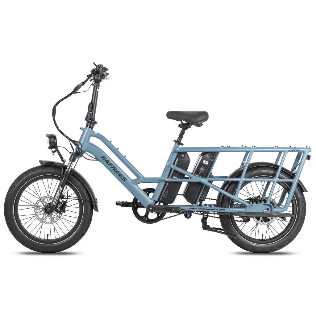 FAFREES FF20 CUV Outdoor Electric Freight Bicycle 48V12Ah Dual Battery 250W Motor Urban Commuting Electric Bike 20 Inch Fat Tires Convenient E-Bike