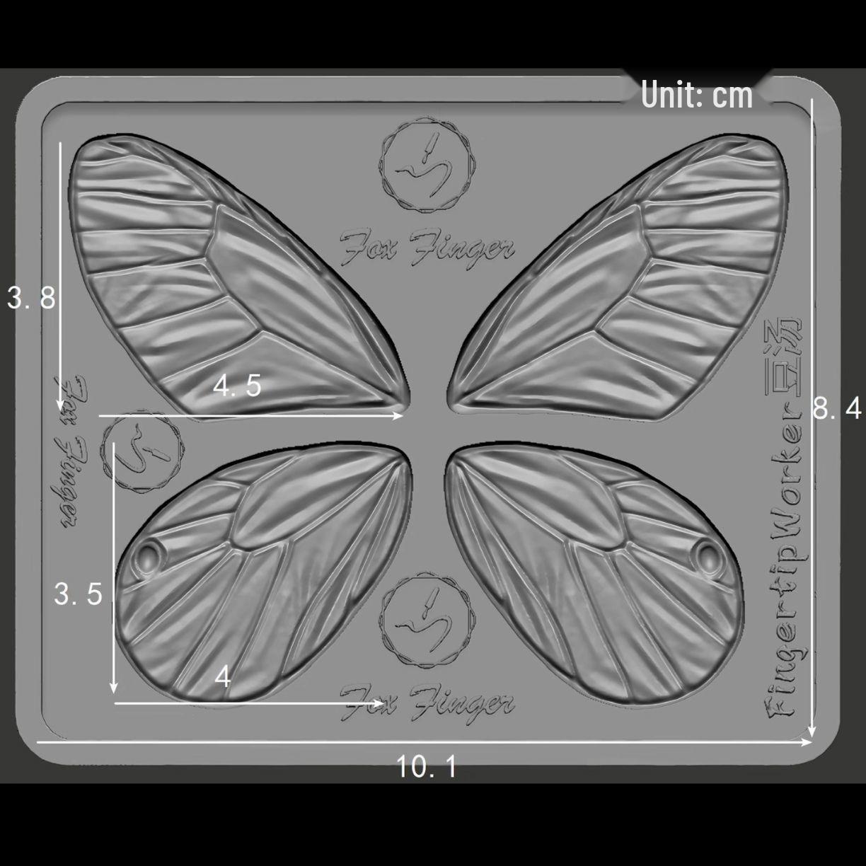 3D Butterfly Nail Art Silicone Mold for DIY Decoration