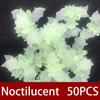 50pcs Plastic Luminous Black Fake Bat Halloween Decor Haunted House Horror Props Accessories DIY Party Dressing Party Favors