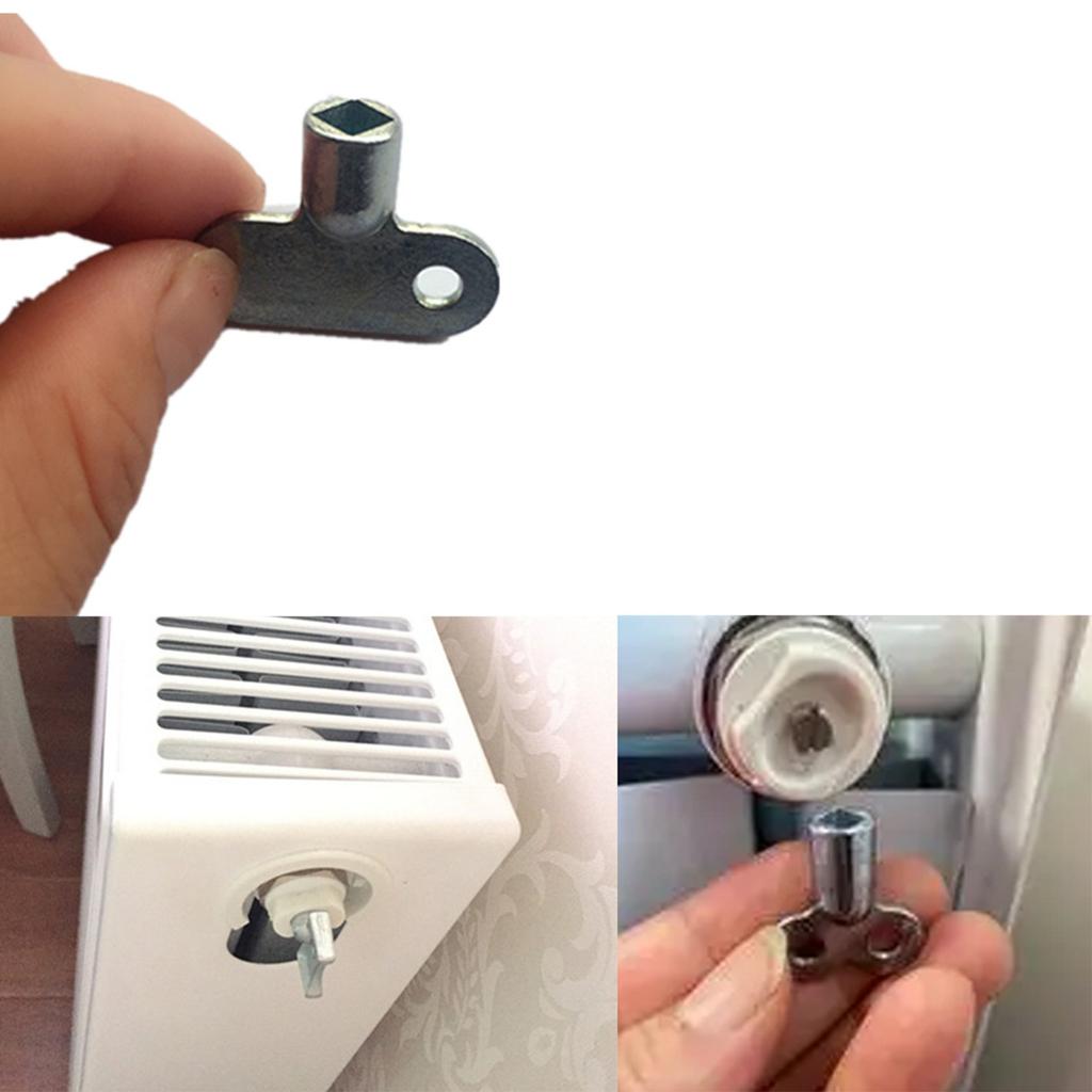 Exhaust Valve Key 5×5mm Shatterproof Material Silver Zinc Alloy
