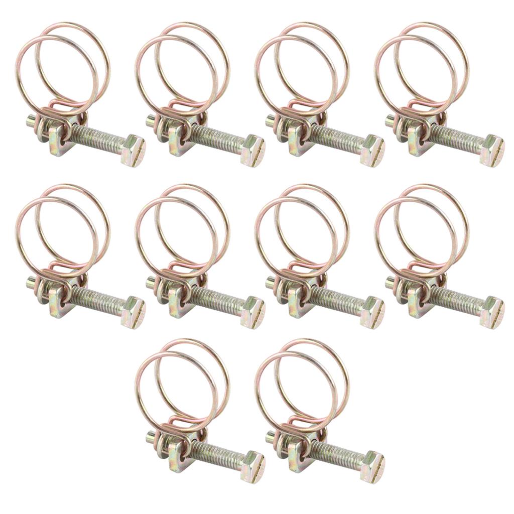 Steel Adjustable Screw Clamp Water Hose Pipe Clip Hoop Plumbing (59mm64mm)