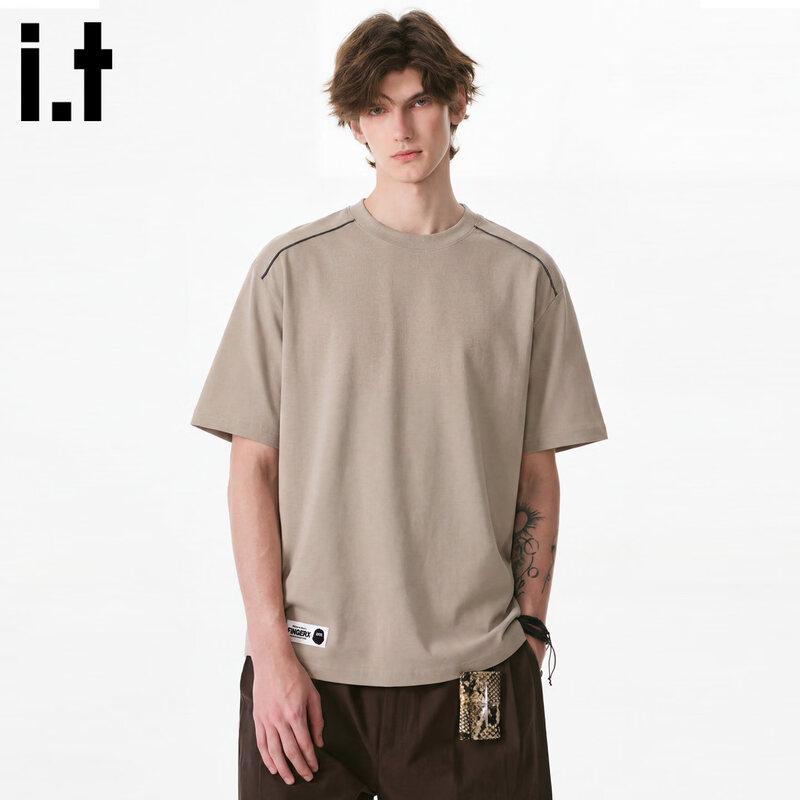 Fingercroxxit Men s Quick-Dry Colorblock Short Sleeve T-Shirt M песочный