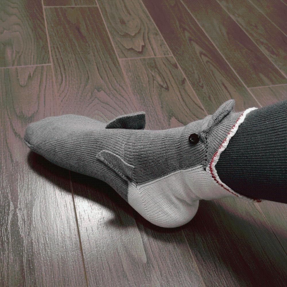 Breathable Knitted Socks Soft 3D Floor Socks Shark Crocheted Animal Socks  Stocking Stuffers
