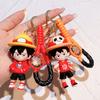 Colorful One Piece Keychain Luffy Hoodie Silicone Keyring Perfect For Parties