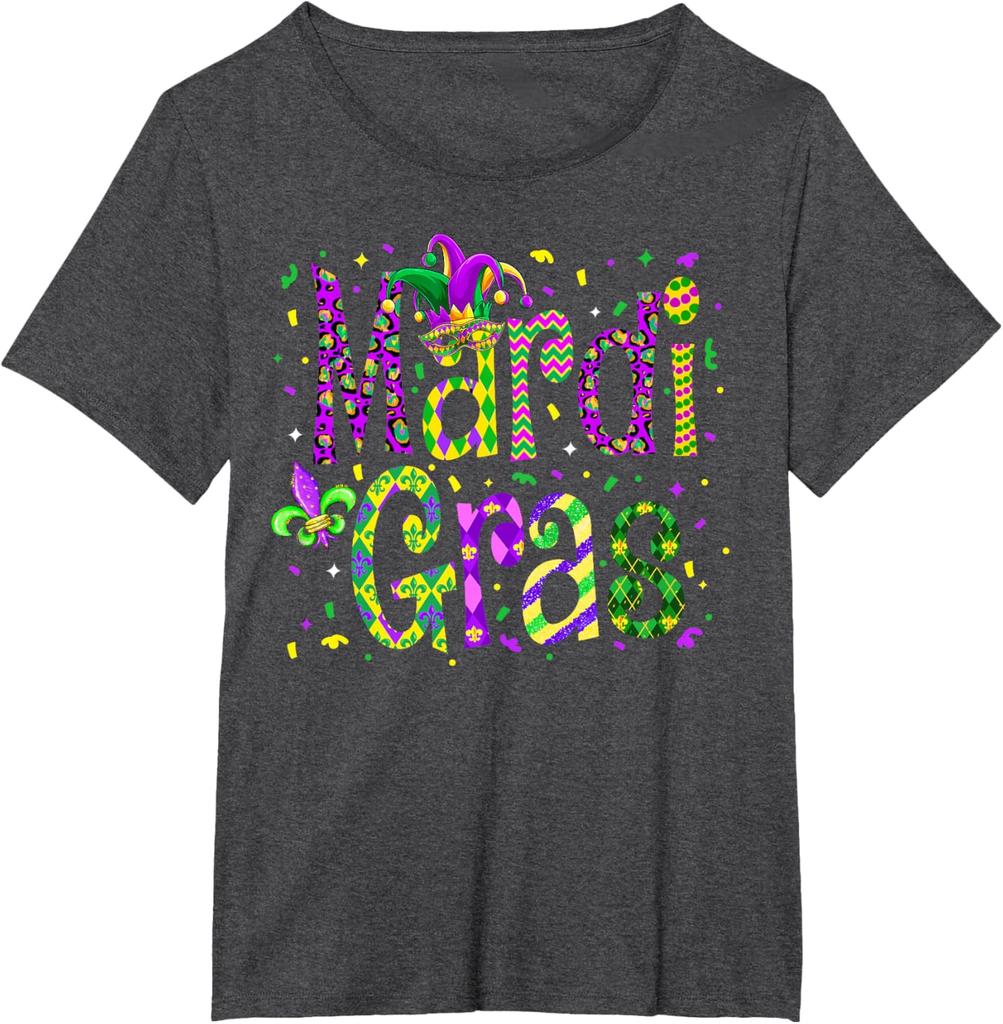 Funny Mardi Gras Parade Outfit Jester Hat Men Women Kids TShirt Unisex Fashion SpringSummer 2026 New Arrival
