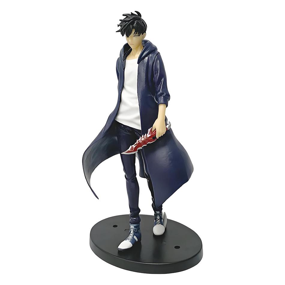 21CM Anime Solo Leveling Shadow King Figure Sung Jinwoo Cheng Xiaoyu Handheld Model Desktop Ornament Anime Collection Model Gift