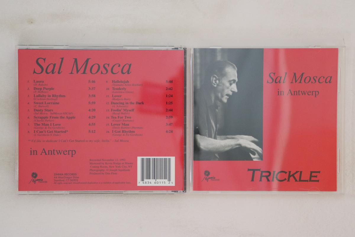 

CD SAL MOSCA Sal Mosca In Antwerp Trickle ZINNIA115 ZINNIA US Jazz Used