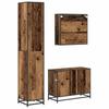 Bathroom Furniture Set with Drawers 3 pcs Reclaimed Wood Effect Particleboard