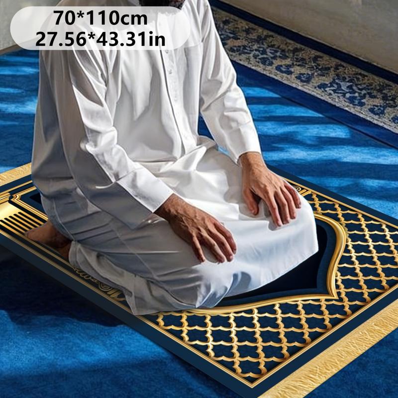 VIKAMA Muslim Prayer Mat Turkish Family Foldable Prayer Mat Pilgrimage Activities Indoor & Outdoor Portable Prayer Rug