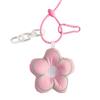 Bag Ornaments Flowers Keychain Soft Cotton Flower Bag Pendant Creative Flower Keyring