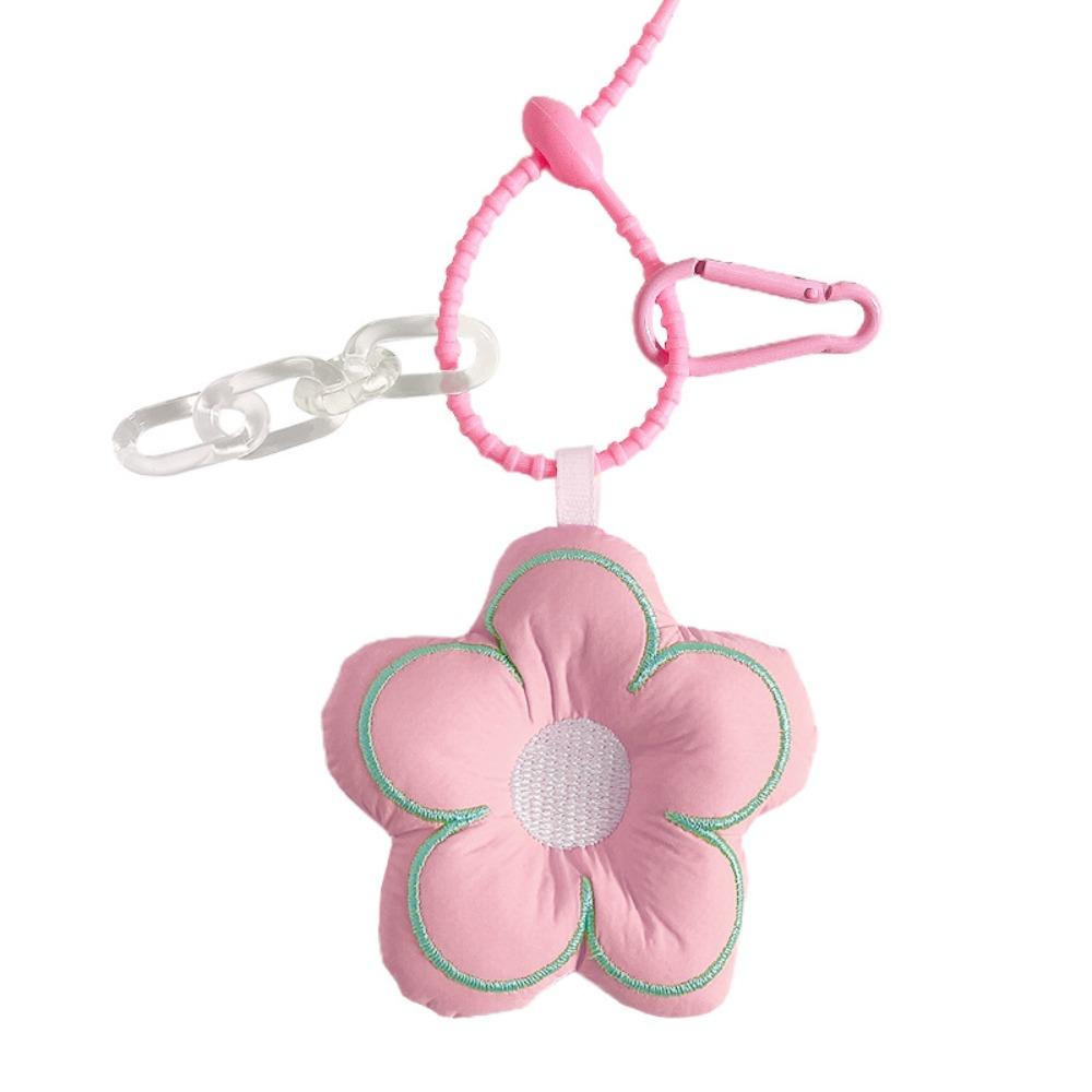 Ornamentos de Bolsa Flores Chaveiro Flor de Algodão Macio Pingente de Bolsa de Flor Criativo