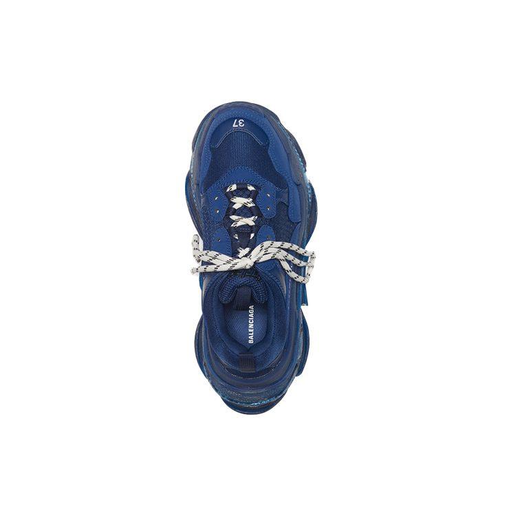 Balenciaga Triple S Clear Sole Navy Women's 544351W2CE14107