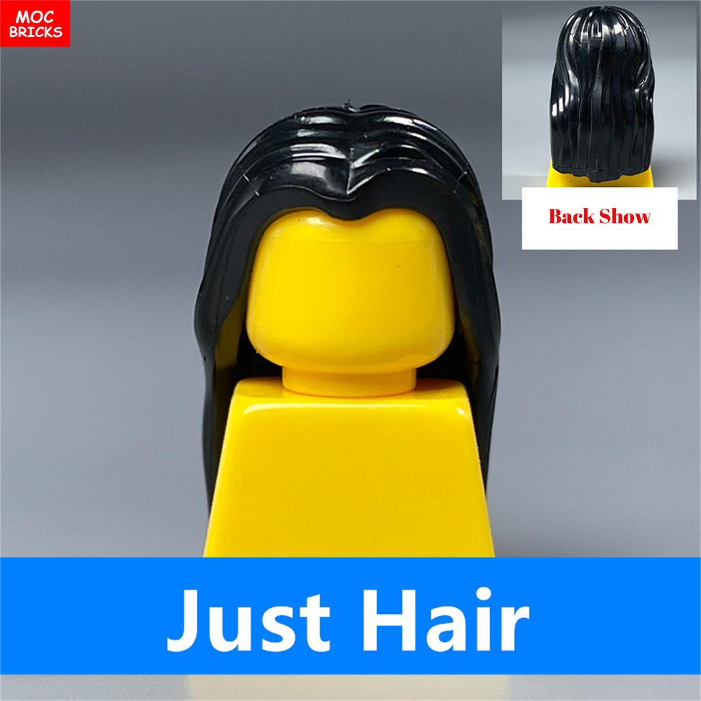MOC Bricks Female Hairs Mori Girls Women Model Straight Hair 4cm Figure Wear Assembled Educational Building Blocks Toys