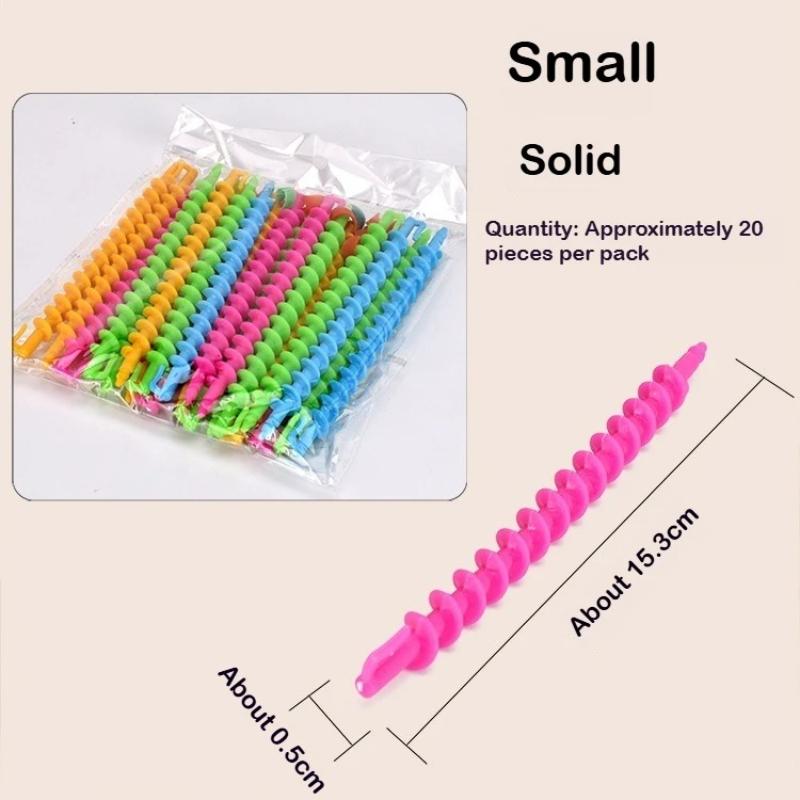 No Heat Hair Rollers Curls Spira lRod Roller Sticks Perm Rods Set Heatless Hair Curler Wave Formers Colorful Hair Styling Tools