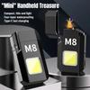 New COB Work Light Portable Mini Flashlight Outdoor Strong Light Waterproof Home Multi Functional Electric Wire Lighter Light Type-C Rechargeable