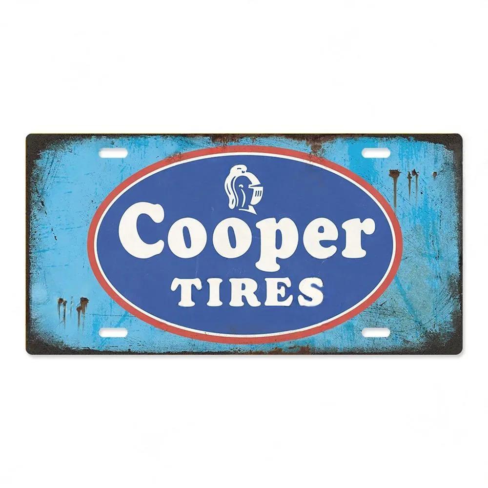 Tire Brand Vintage Metal Posters Signs License Tin Sign Decor Garage Car Repair Shop Wall Plaques Decoration Tinplate Auto Pl