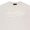 Emporio Armani Ginkgo Embroidered Letter Logo Loose Round Neck Short Sleeve T-Shirt Men tops Off-White 3D1T9S-1J7FZ-0103