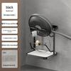 Wall-Mounted Multi-Functional Storage Rack: Cutting Board, Lid, Knife, Spoon, Chopstick Holder - No-Drill Installation.