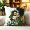 GGaston Lagaffe Classic FrancoBelgian Comic  Pillow Case Square DoubleSided Sofa Cushion Cover Bedroom Bedside Pillow