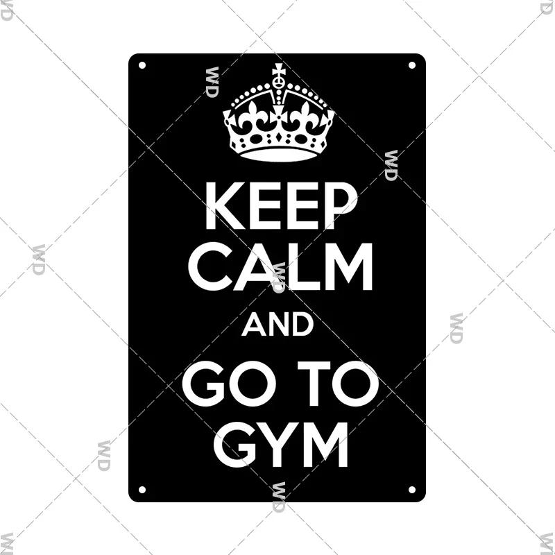 Gym Retro Metal Tin Sign Fitness Funny Vintage Iron Poster Exercise Motivation Quote Home Bar Pub Garage Man Cave Decor Gifts