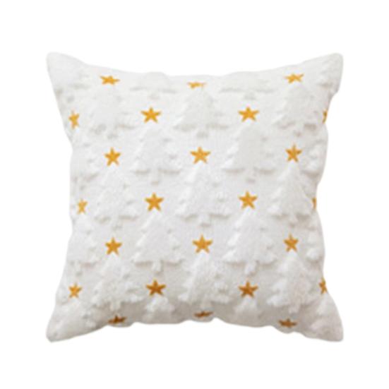 Christmas Throw Pillow Cover Xmas Tree Pillowcases Soft Plush Cushion Covers with Hidden Zipper Closure Winter Home Decor