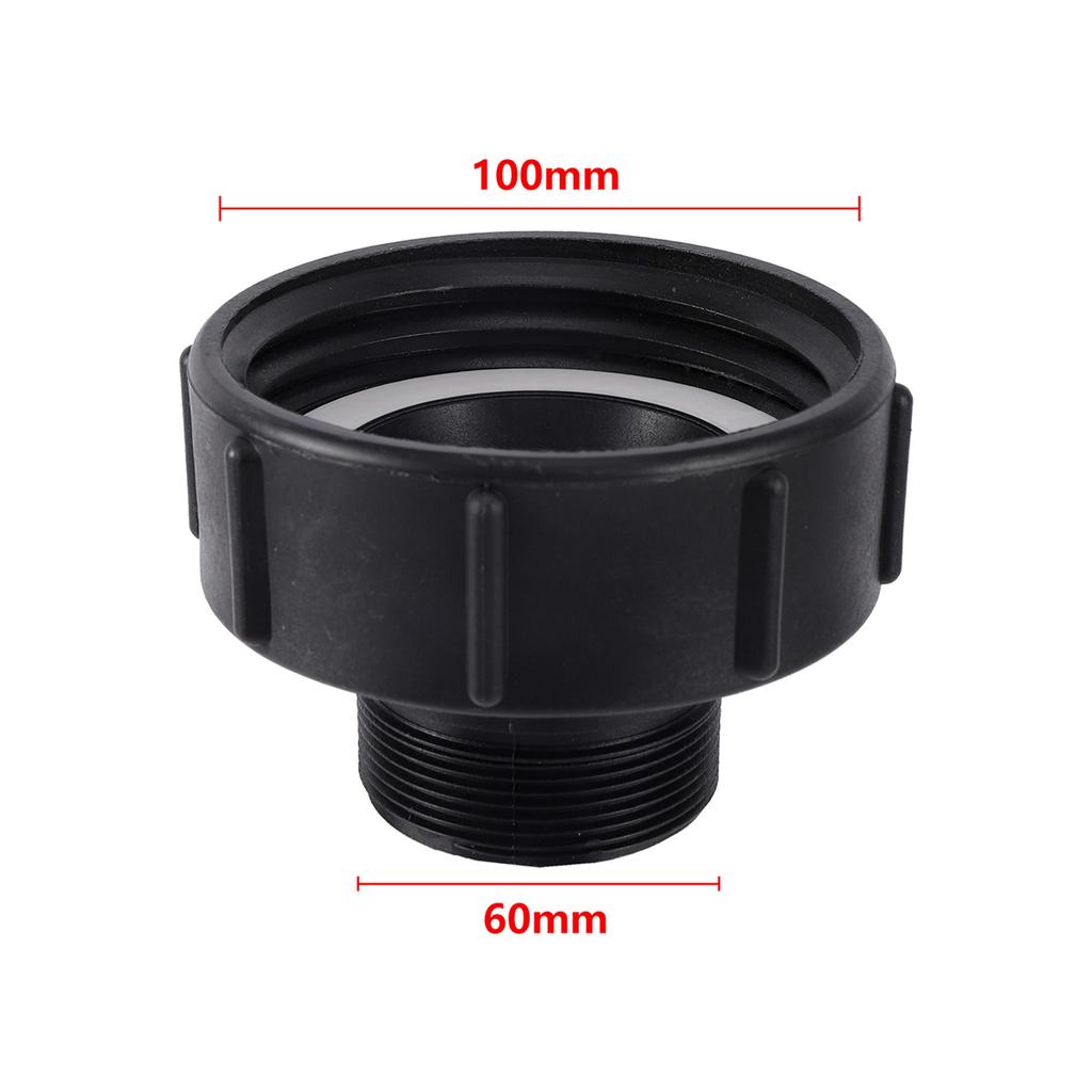 1/5Pcs IBC Tank Connectors S60/100mm Coarse Thread End Caps S62/80/100mm Reducing Joints Garden Ton Barrel Irrigation Adapters