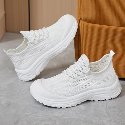 2025 New Women's Breathable Mesh Summer Shoes Platform Sole Soft-Soled Walking Shoes Reinforced Casual Versatile Non-Slip Women