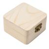 1pz 8x8x4,5cm Scatola Portaoggetti in Legno Naturale Scatola Regalo in Legno di Pino Liscio per Oggetti Vari Domestici Gioielli e Piccoli Accessori
