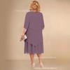 Chiffon Übergröße Mama Strandhochzeitskleid