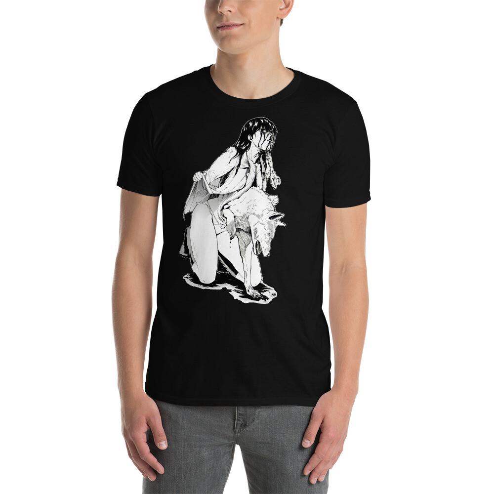 

Anime Girl Horror Wolf Manga Kawaii Harajuku Creepy Short-Sleeve Unisex T-Shirt M