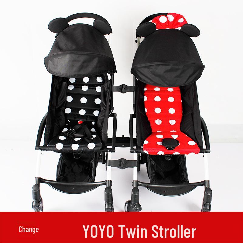 Zwillingskinderwagen-Verbindungsstück für dasselbe Modell - Einzelkinderwagen in Doppelkinderwagen für zwei Babys umwandeln