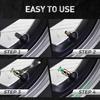 Car Tire Pressure Monitor Valve 36 PSI 2.4 Bar Tire Pressure Sensor Stem Caps for Cars Visual Tri-Color Alarm Easy To Read Tire Pressure Indicator