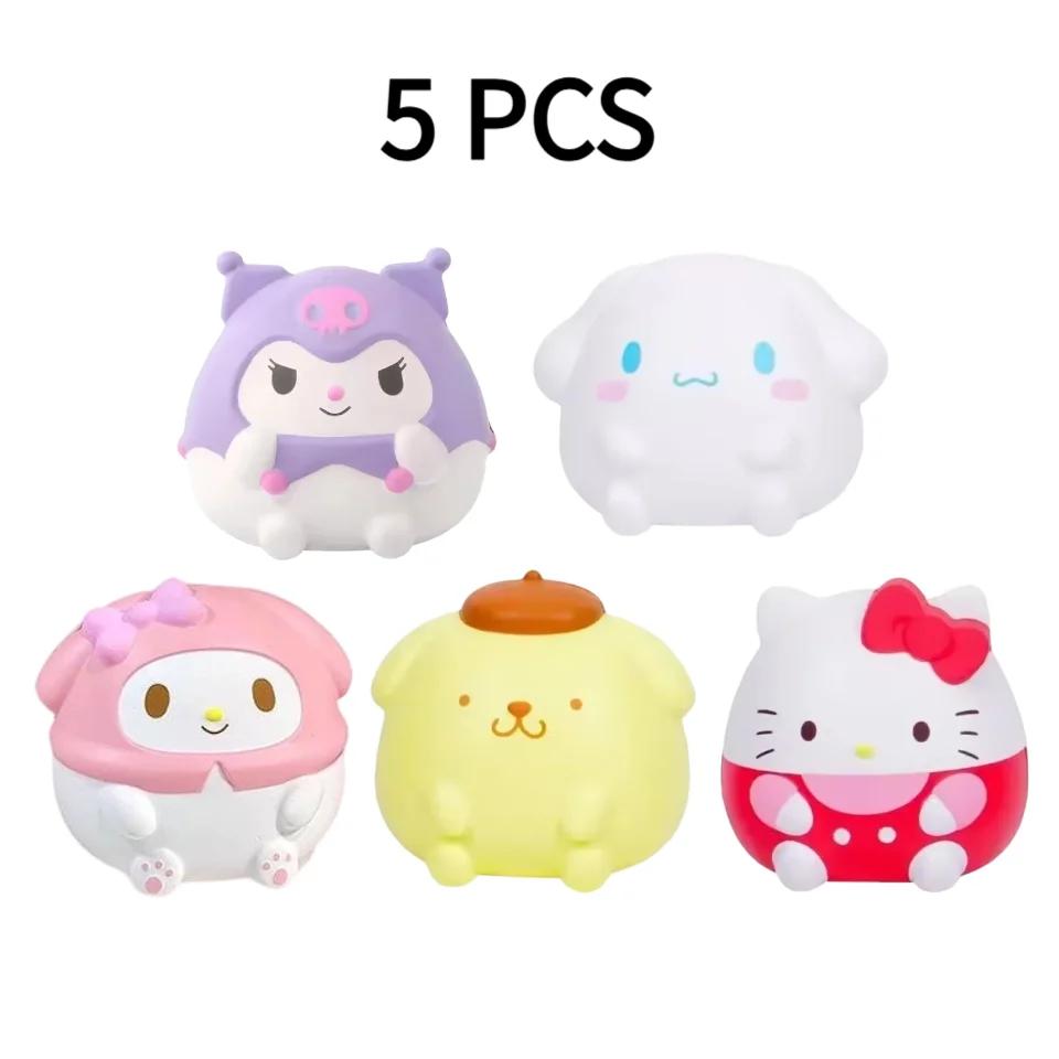 Sanrio Kawaii Stress Relief Toy Kuromi Cinnamoroll Stress Relief Squishy Anime Cartoon Children's Hand Pinch Toy Healing Gift…