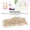 200pcs Soft Earring Stoppers Transparent Earring Backs Rubber Earring Backs  Studs Hoops