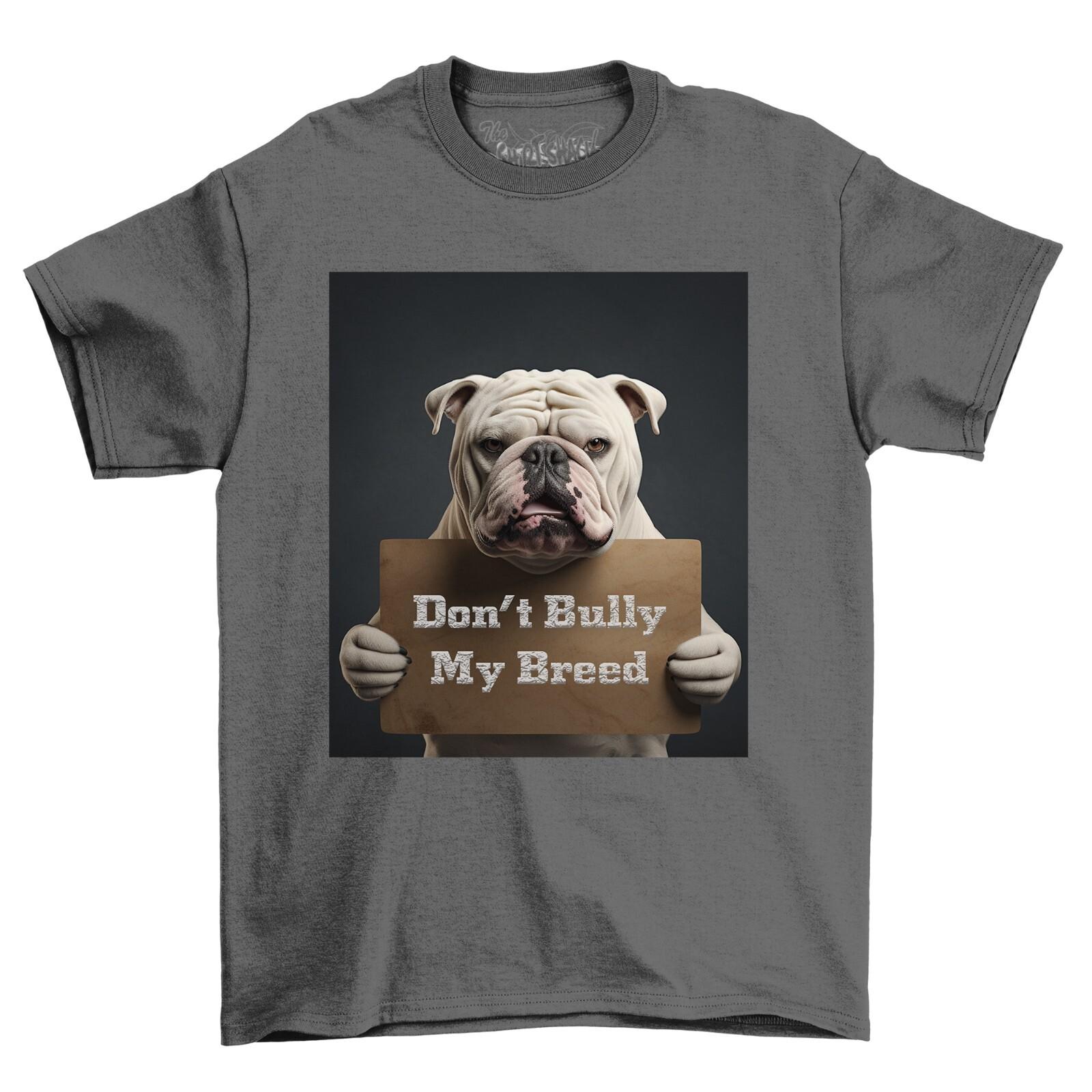 XL Bully Dog T-Shirt Mens Womens Tees Top Bully Poster 100% Cotton Black Shirt Custom Print M