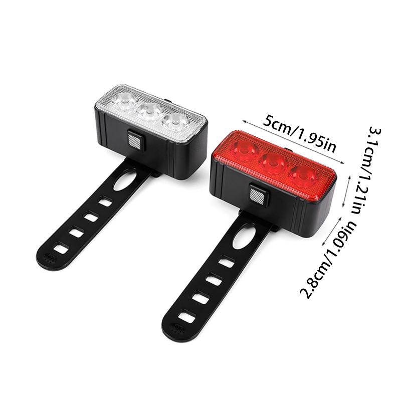 Bicycle Front And Rear Light Set Rechargeable Portable Led Headlight Taillight For Mountain Road Biking Night Riding Accessories