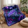 Galactic Sea Turtle Theme Blanket Lightweight Warm Flannel Blanket Decorative Throw Blanket for Home Decoration