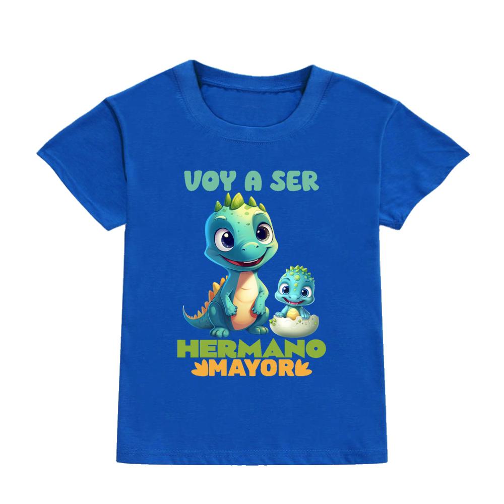 Ich werde ein Bruder Spanischer Druck Kinderhemd T-Shirt Jungen Kurzarm T-Shirt Kind Sommerkleidung Oberteile