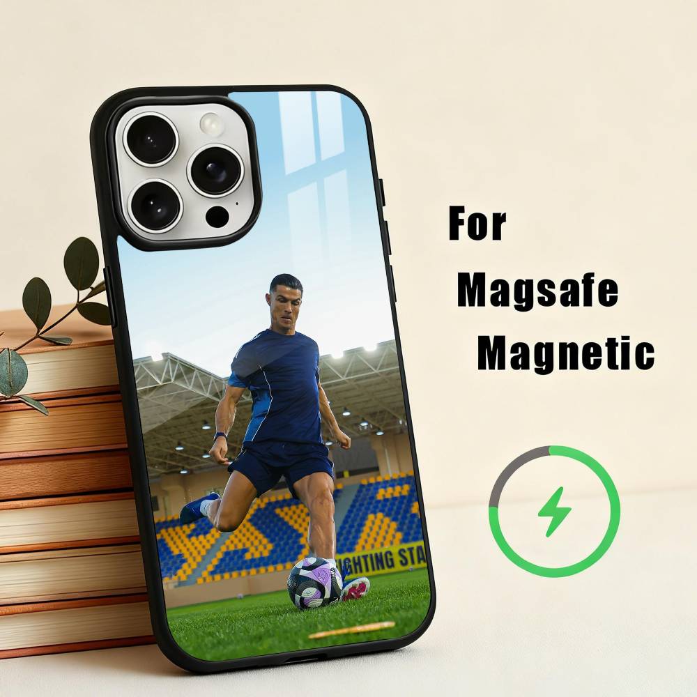 C-Cristiano-O R-Ronaldo-O Phone Case For iPhone17,16,15,14,13,12,11 Plus,For Magnetic Wireless Charge Cover