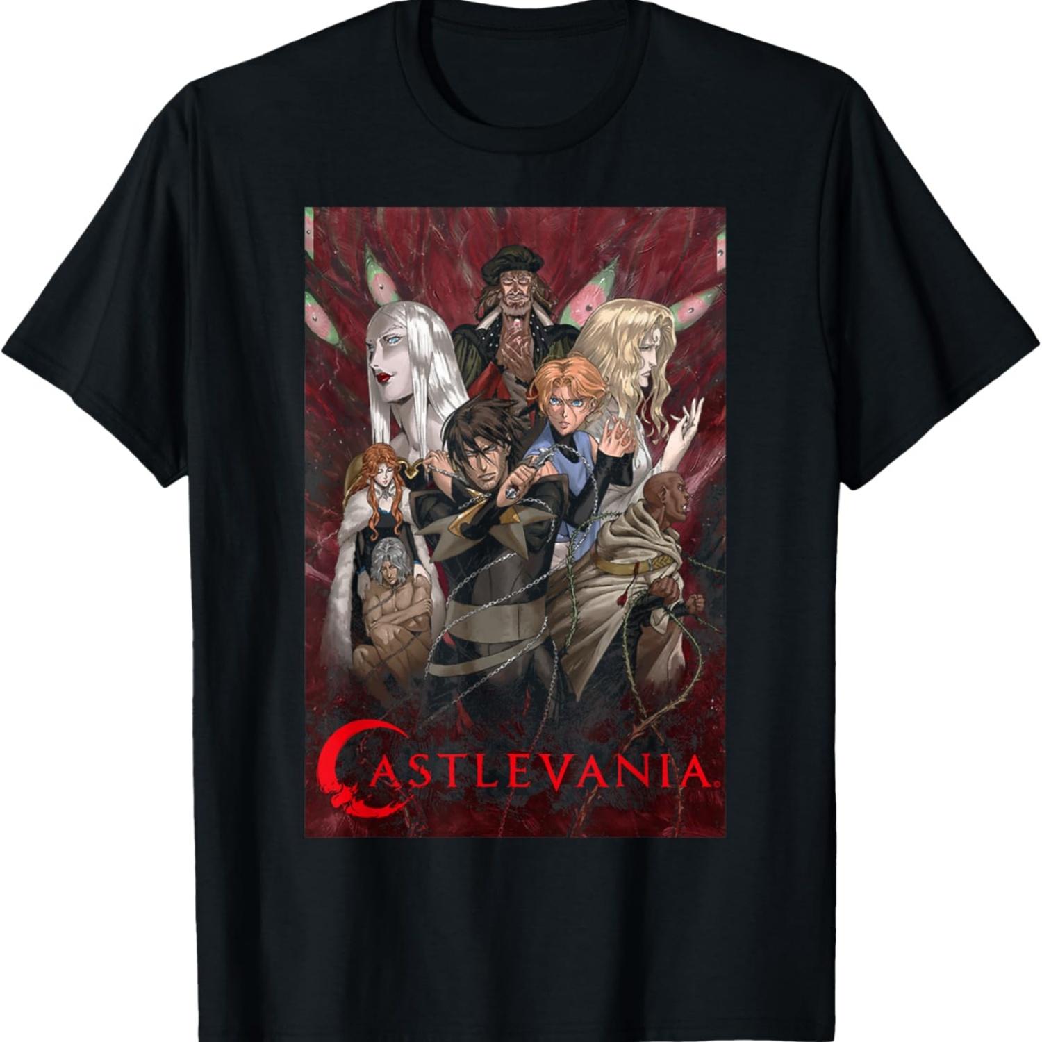 

Футболка з постером групового знімка Castlevania XXXXXL чорний