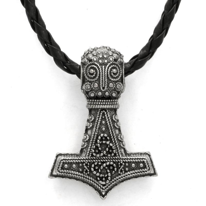 High Quality Mjolnir Thor Hammer Viking Hammer Pendant Men s Necklace Jewelry Gift pendant necklace