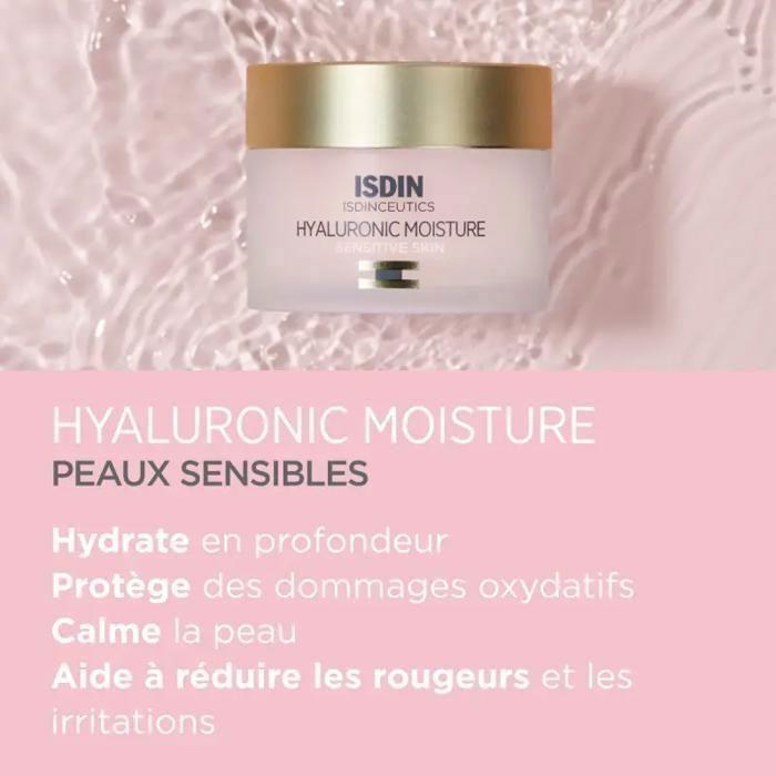 Isdin Isdinceutics Prevent Hyaluronic Moisture Crème de Jour Peaux Sensibles 50 g