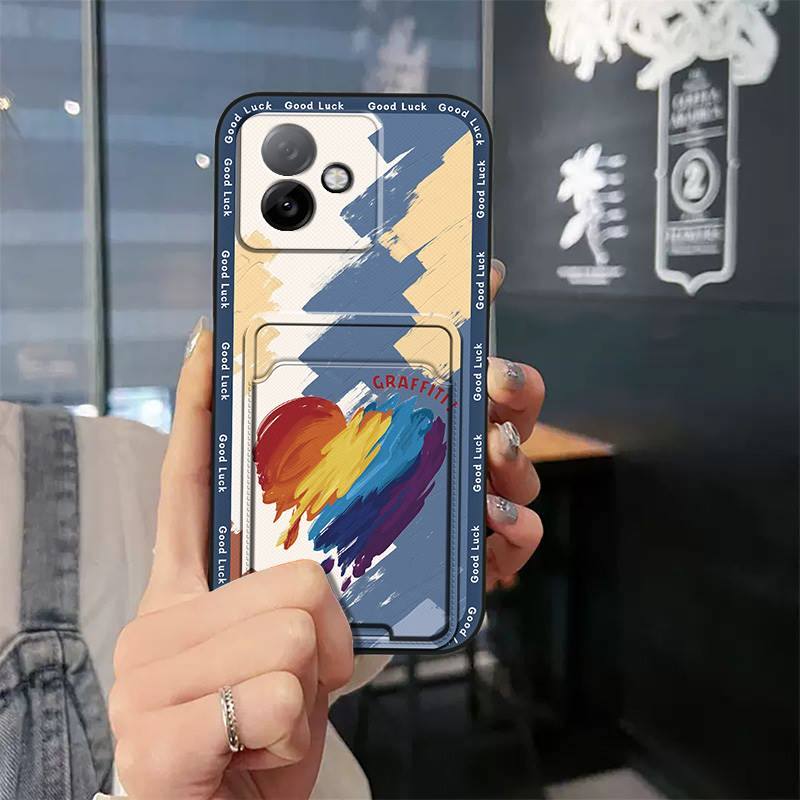 TPU Card sleeve Phone Case For Honor X60GT Graffiti Anti-dust Back Cover Fashion Design Cartoon protective Cute Durable